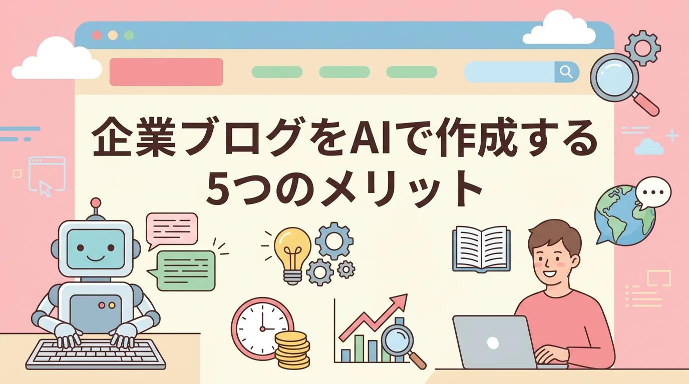 企業ブログをAIで作成する5つのメリット