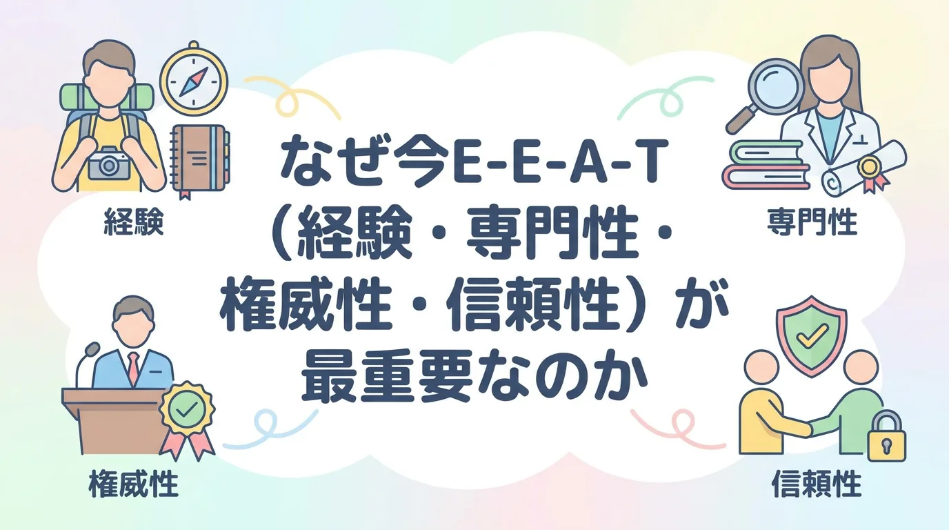 なぜ今E-E-A-T（経験・専門性・権威性・信頼性）が最重要なのか