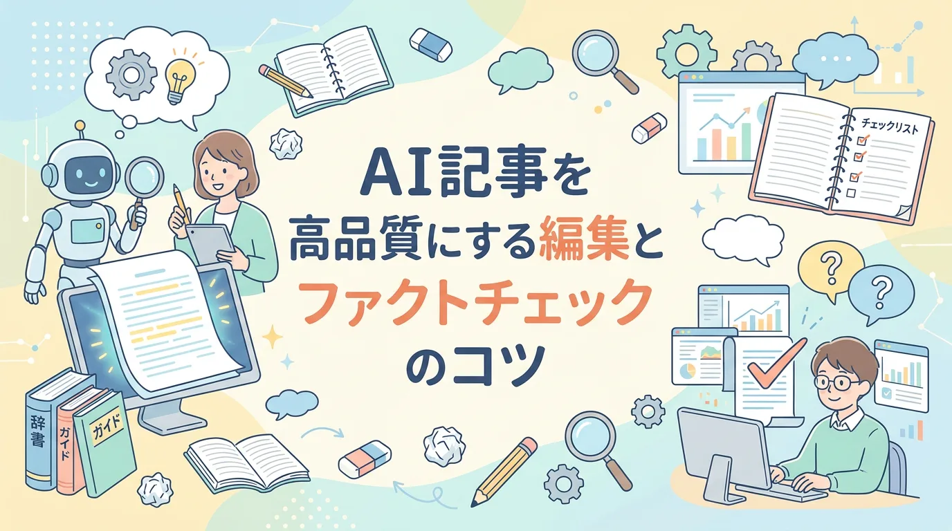 AI記事を高品質にする編集とファクトチェックのコツ