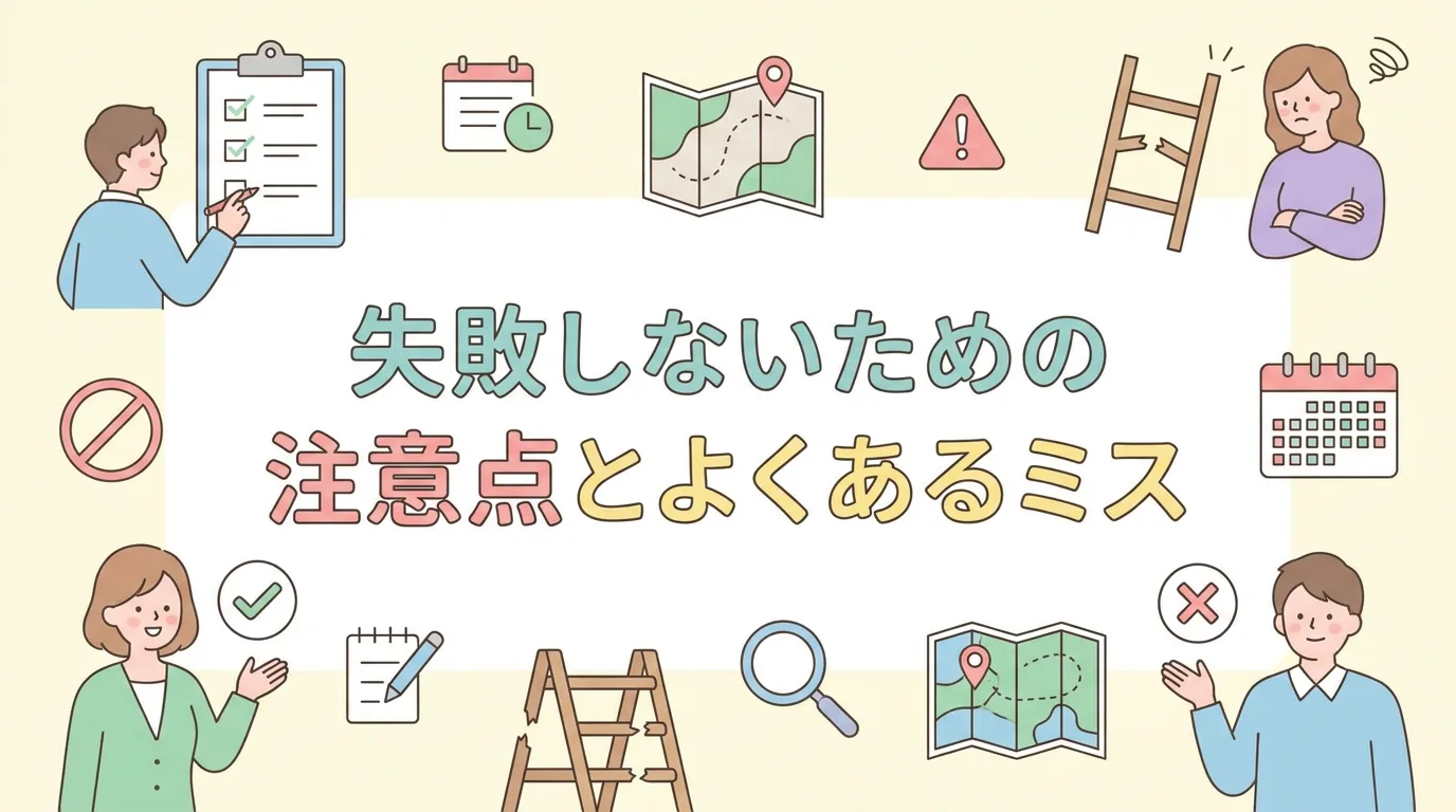 失敗しないための注意点とよくあるミス