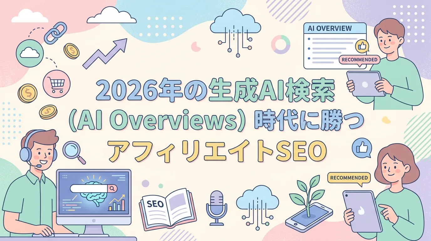2026年の生成AI検索(AI Overviews)時代に勝つアフィリエイトSEO