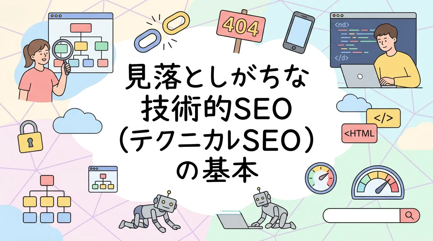 見落としがちな技術的SEO（テクニカルSEO）の基本