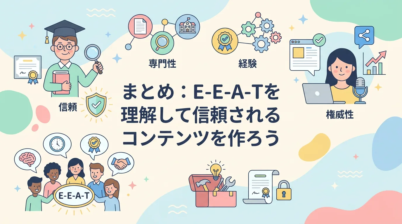 まとめ:E-E-A-Tを理解して信頼されるコンテンツを作ろう
