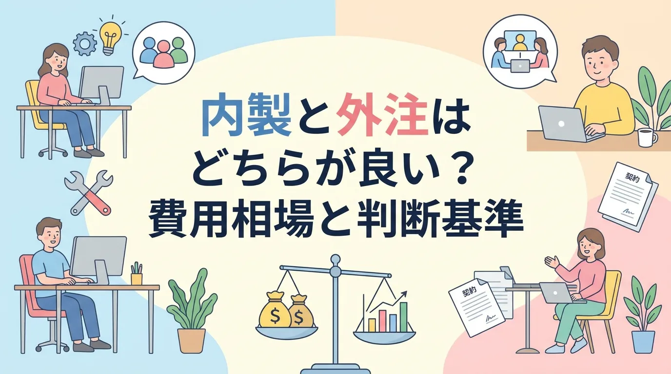 内製と外注はどちらが良い?費用相場と判断基準