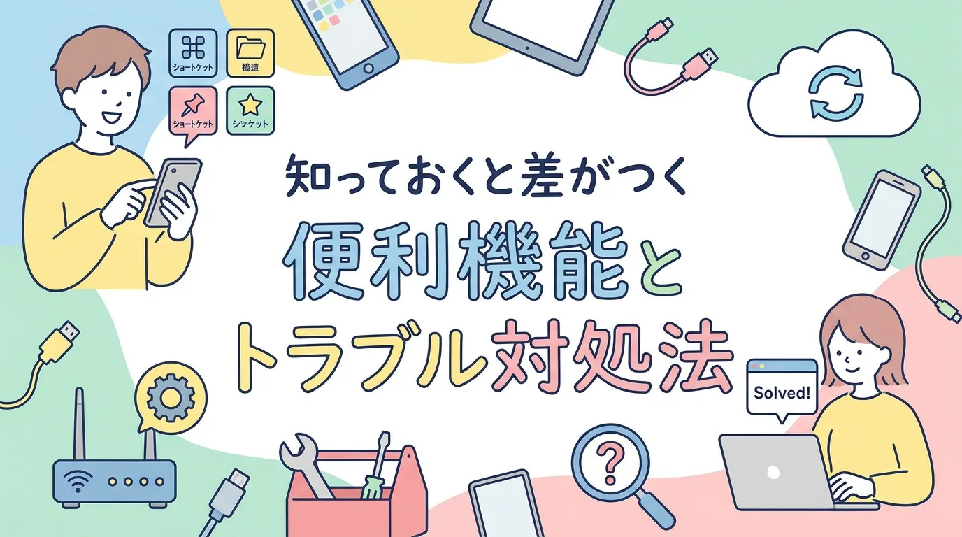 知っておくと差がつく便利機能とトラブル対処法