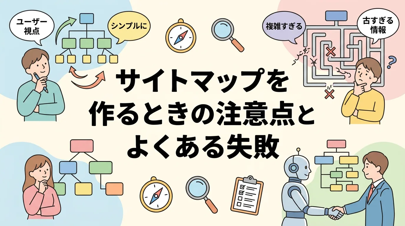 サイトマップを作るときの注意点とよくある失敗
