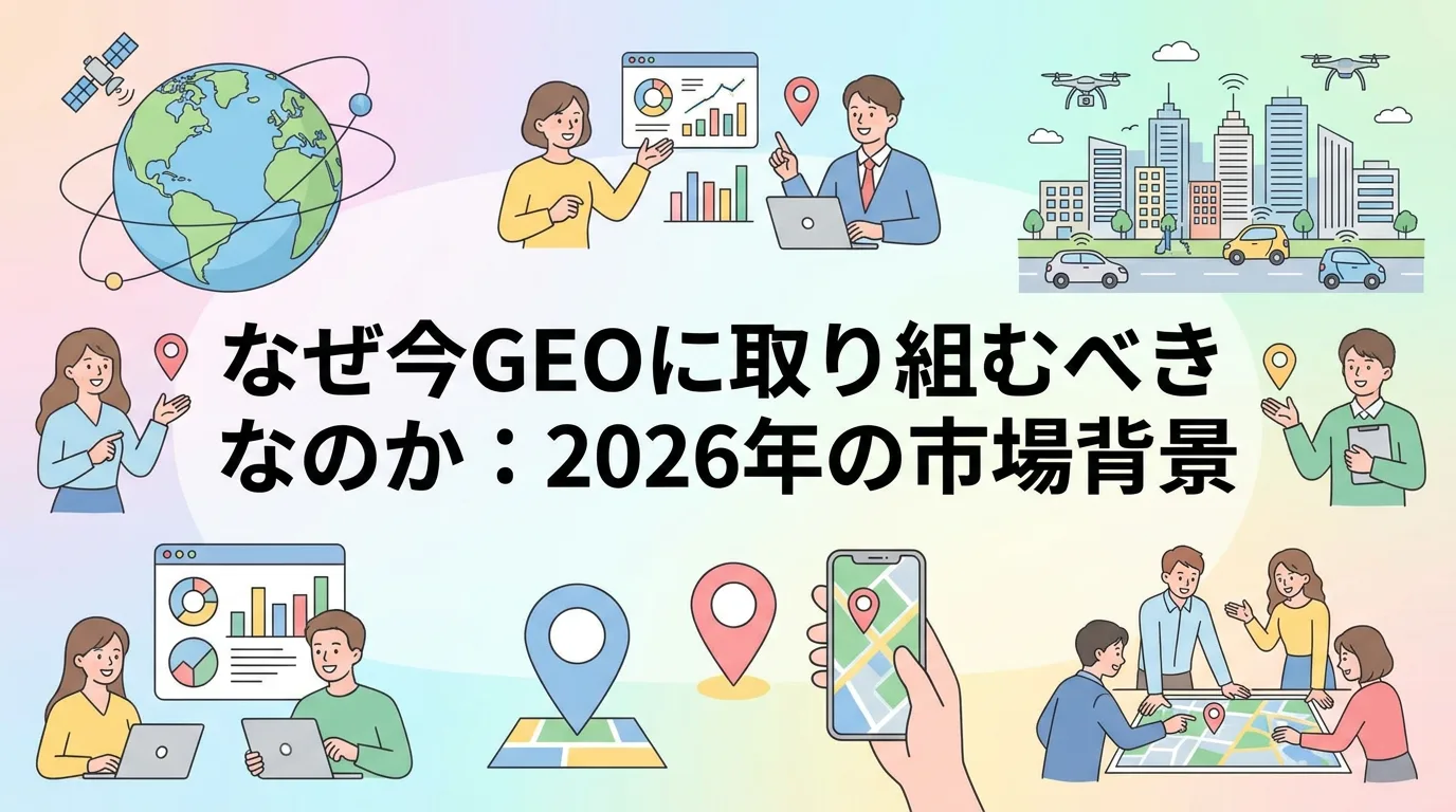 なぜ今GEOに取り組むべきなのか:2026年の市場背景