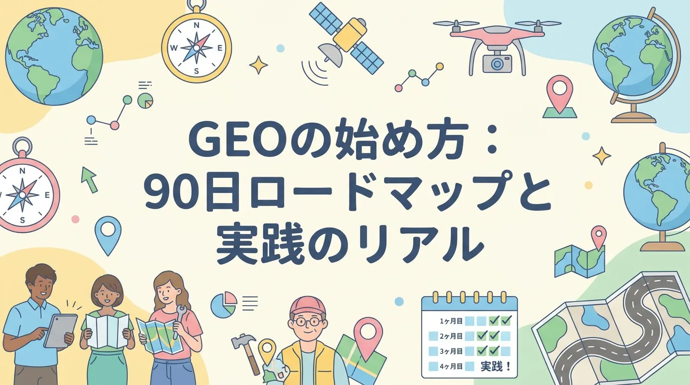 GEOの始め方:90日ロードマップと実践のリアル