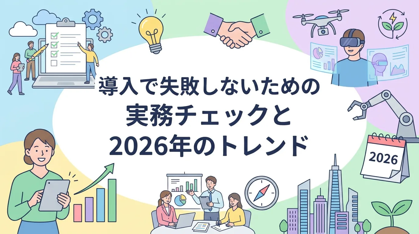 導入で失敗しないための実務チェックと2026年のトレンド
