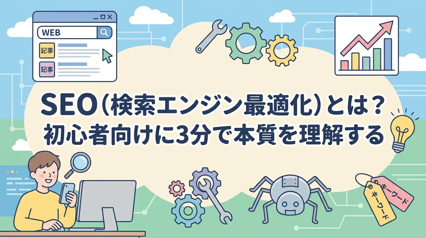 SEO(検索エンジン最適化)とは?初心者向けに3分で本質を理解する