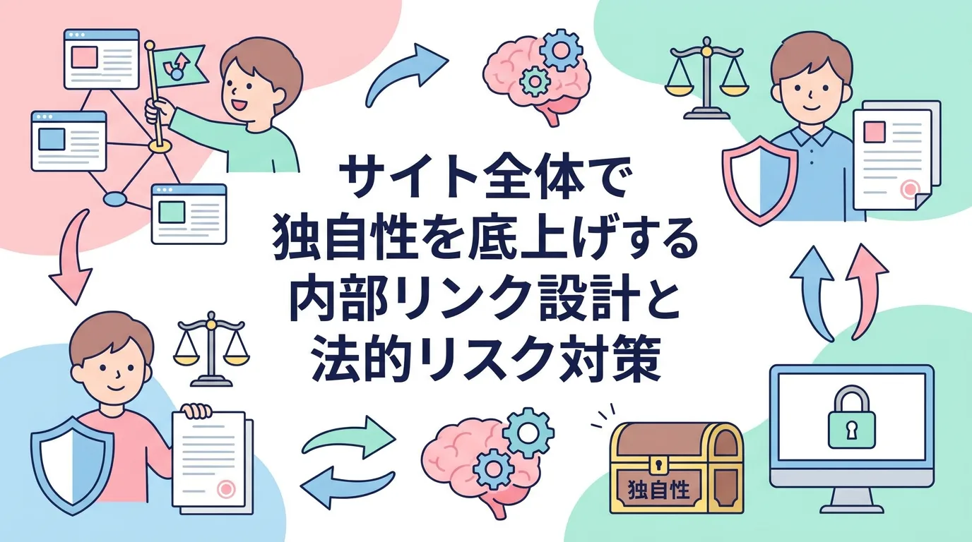 サイト全体で独自性を底上げする内部リンク設計と法的リスク対策